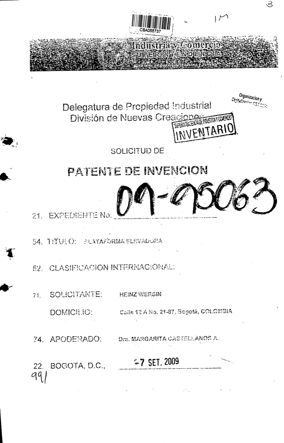 PLATAFORMA ELEVADORA