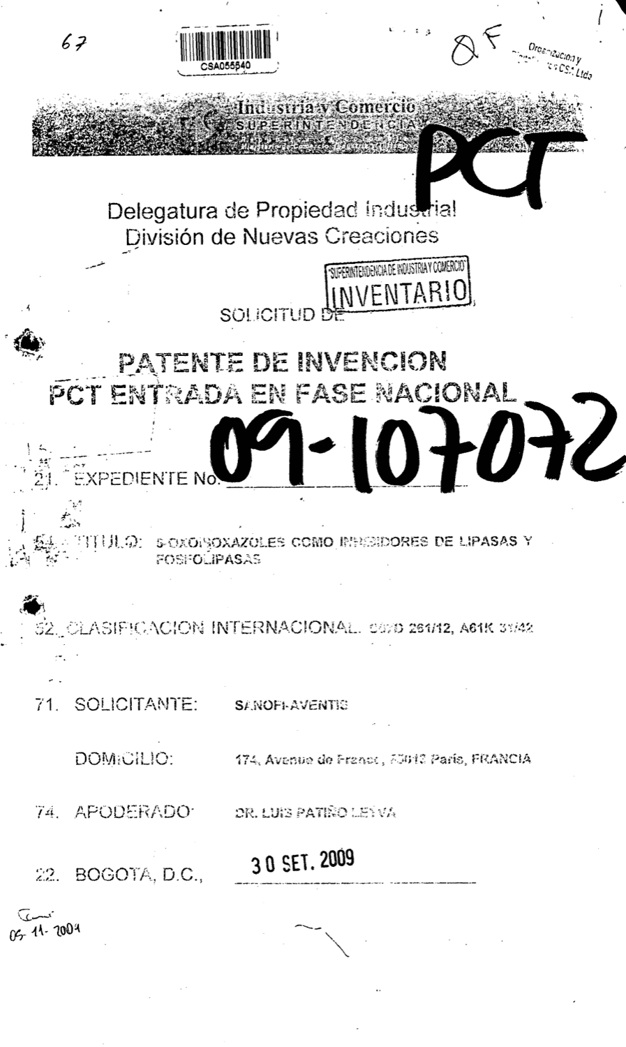 5-OXOISOXAZOLES COMO INHIBIDORES DE LIPASAS Y FOSFOLIPASAS