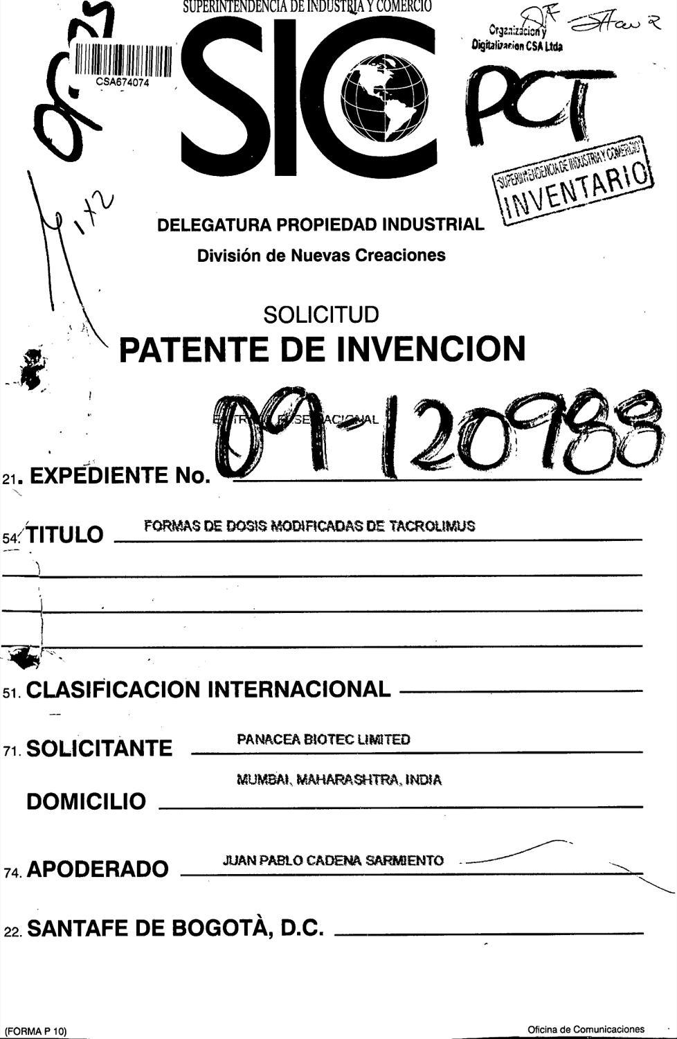 FORMAS DE DOSIS MODIFICADAS DE TACROLIMUS