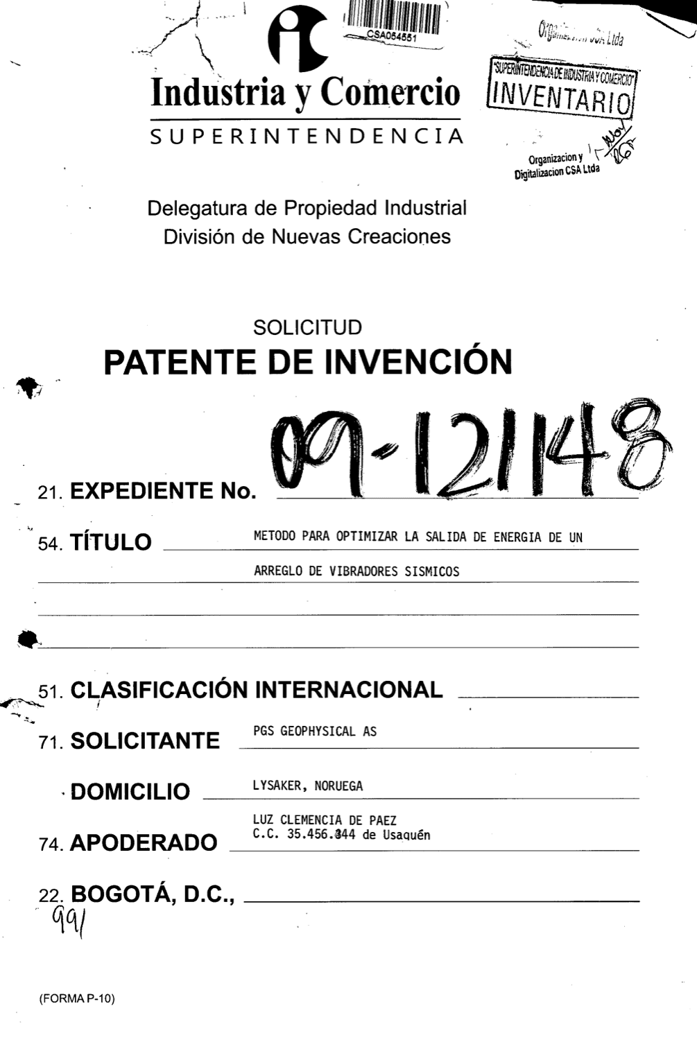 METODO PARA OPTIMIZAR LA SALIDA DE ENERGIA DE UN ARREGLO DE VIBRADORES SISMICOS