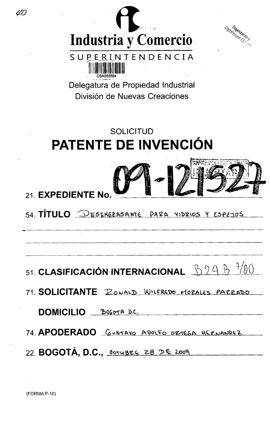 DESENGRASANTE PARA VIDRIOS Y ESPEJOS