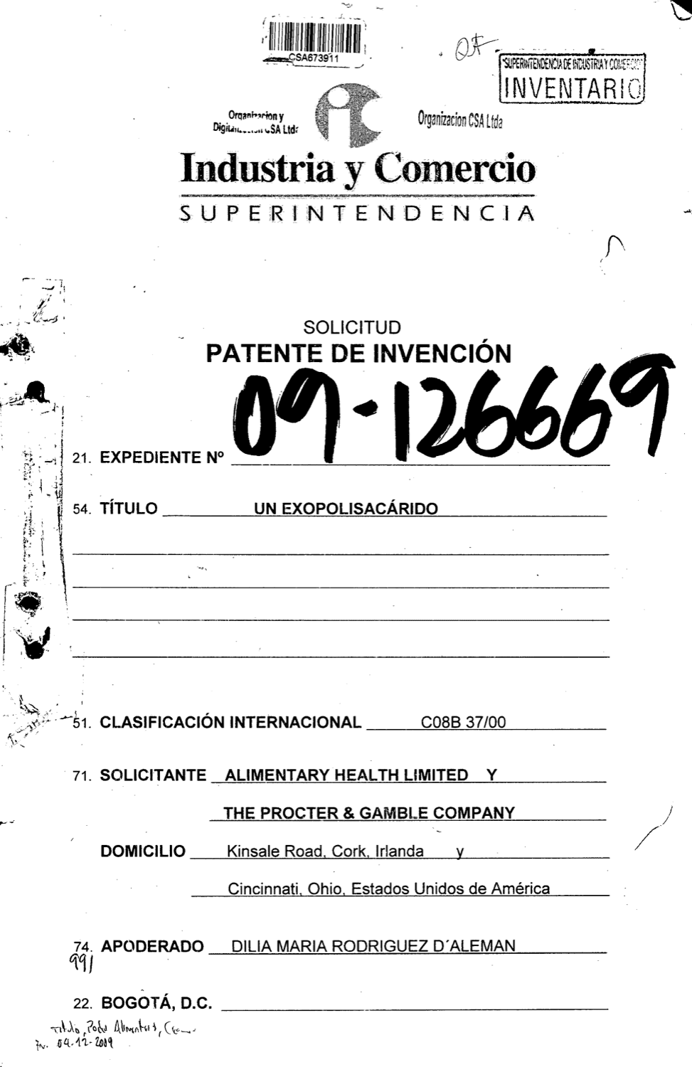 UN EXOPOLISACARIDO