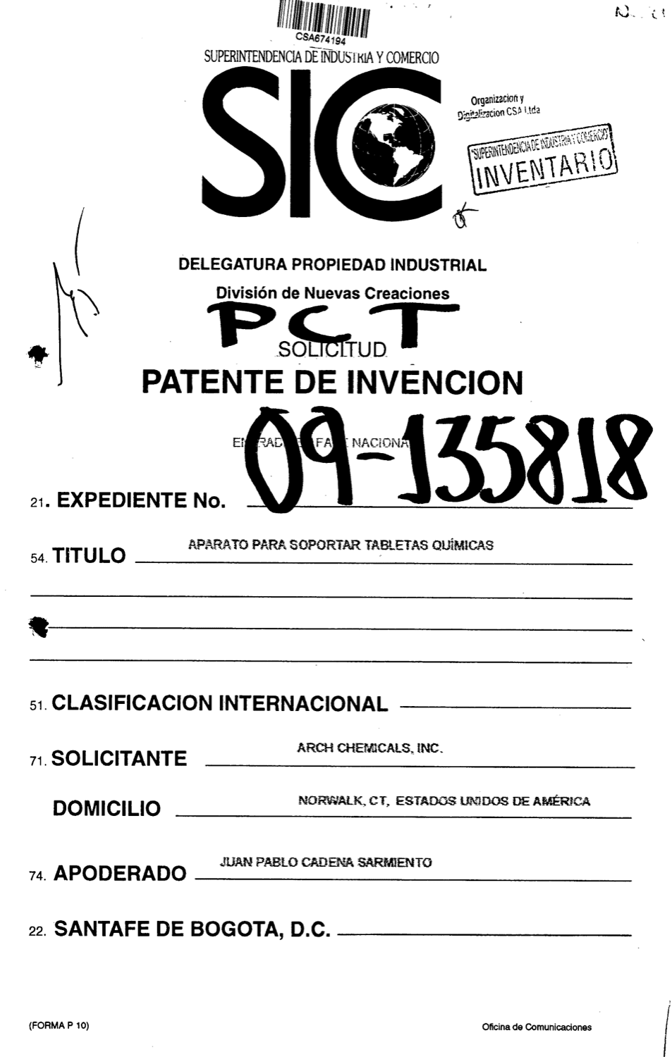 ALIMENTADOR DE PRODUCTOS QUÍMICOS PARA DISOLVER TABLETAS QUÍMICAS