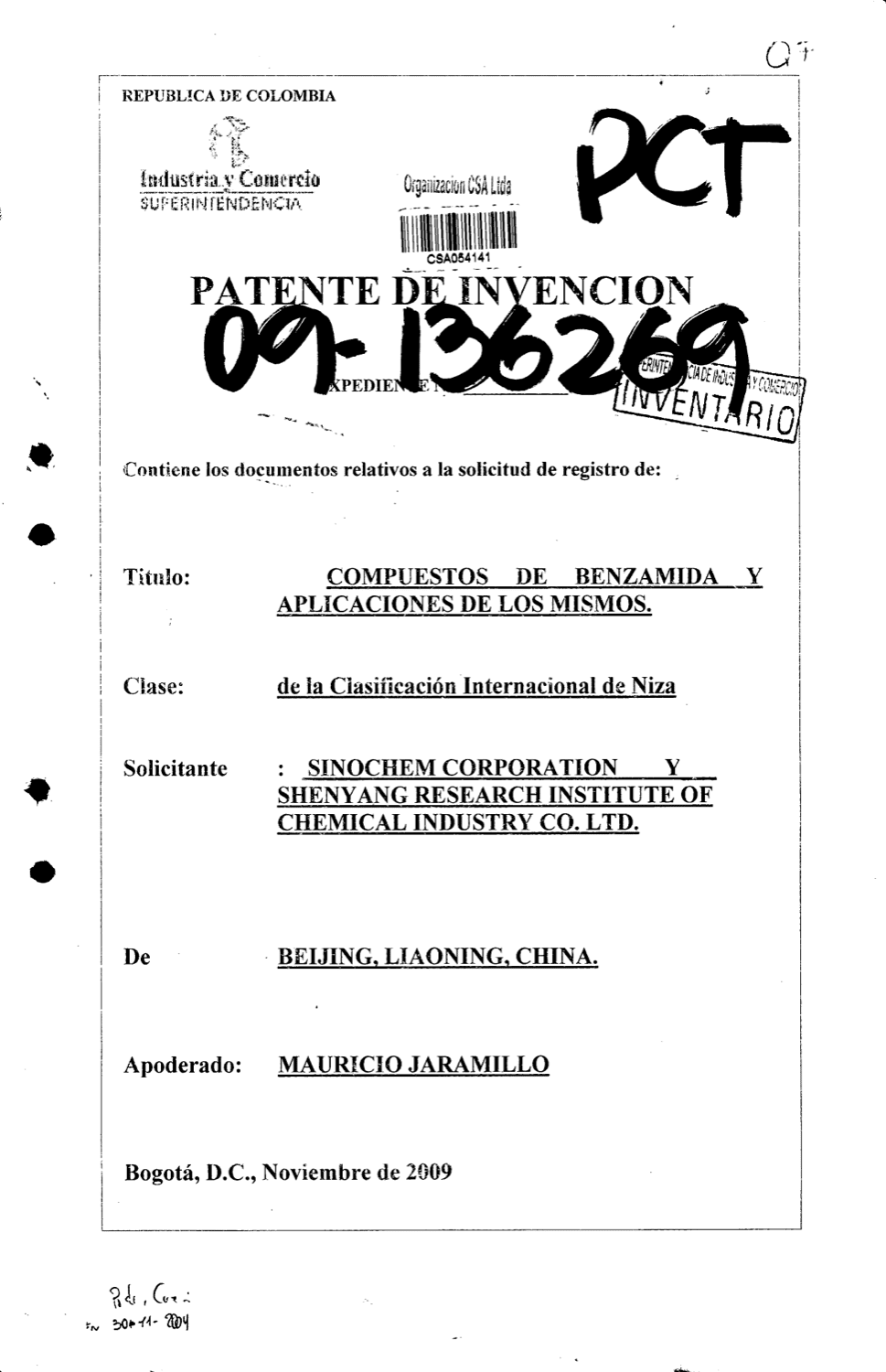 COMPUESTOS DE BENZAMIDA Y APLICACIONES DE LOS MISMOS