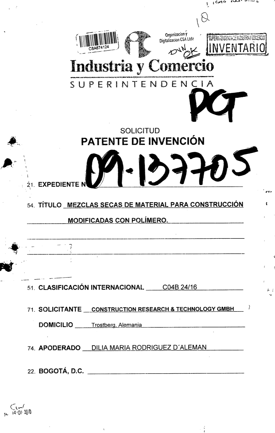 MEZCLAS SECAS DE MATERIAL PARA CONSTRUCCION MODIFICADAS CON POLIMEROS
