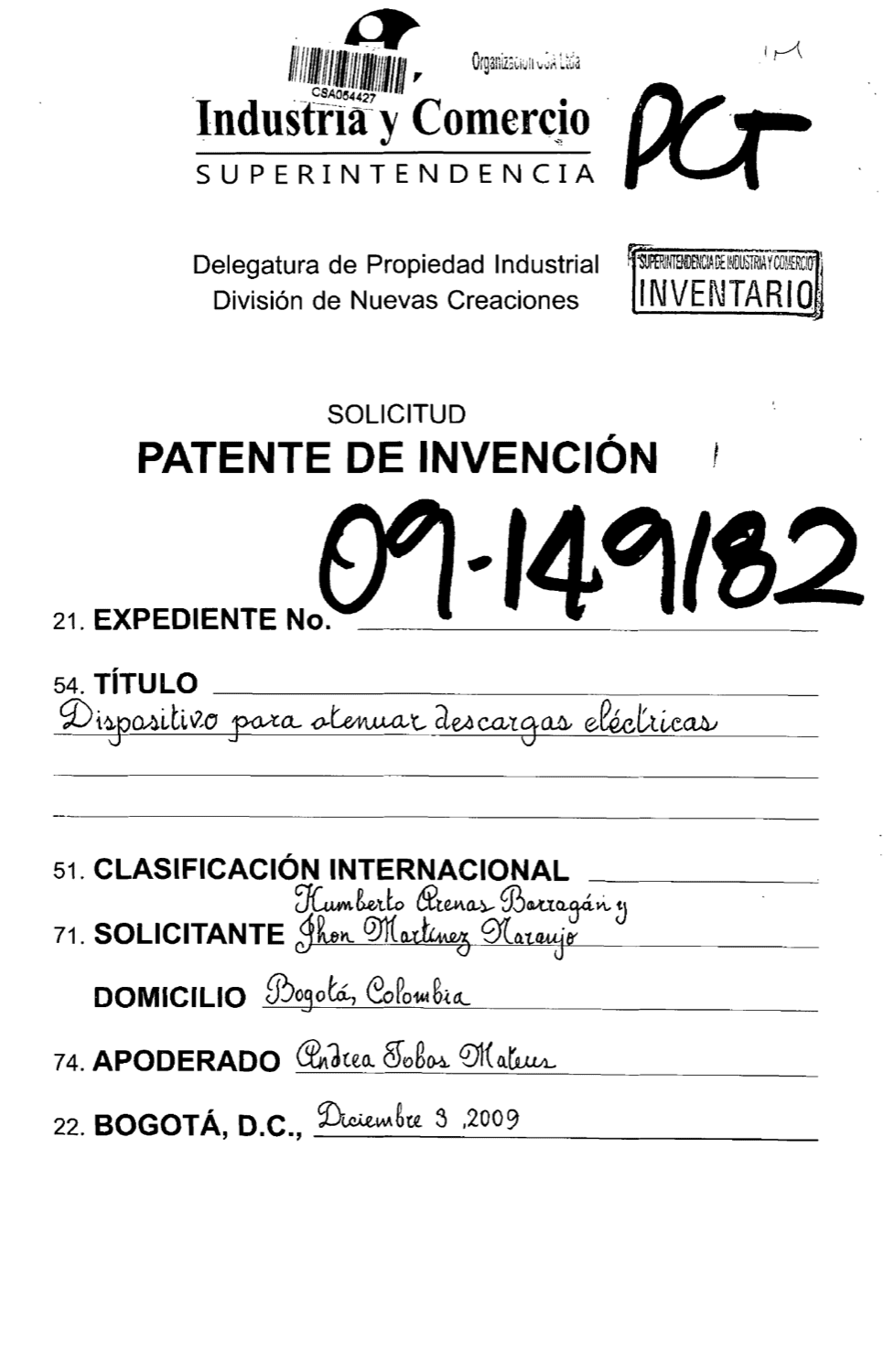 DISPOSITIVO PARA ATENUAR DESCARGAS ATMOSFÉRICAS