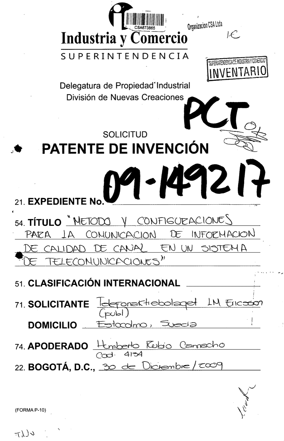MÉTODO Y EQUIPO DE TERMINAL MÓVIL, ESTACIÓN BASE PARA REPORTE INDICADOR CQI EN UN SISTEMA DE COMUNICACIÓN INALÁMBRICA CON ANTENA DE TRANSMISIÓN