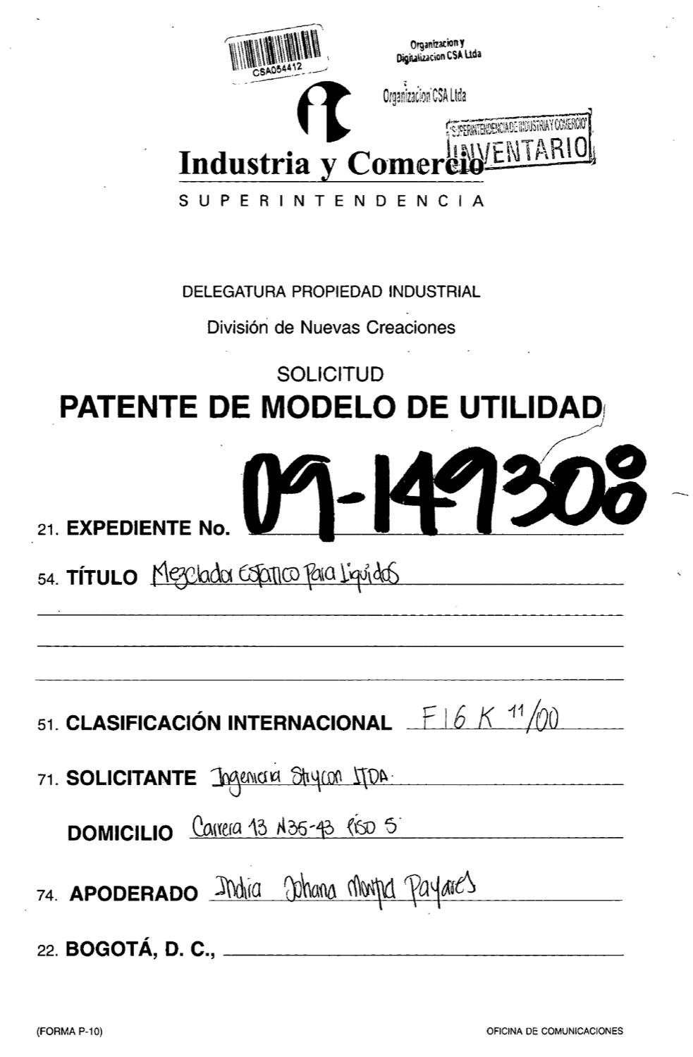 MEZCLADOR ESTATICO PARA LIQUIDOS