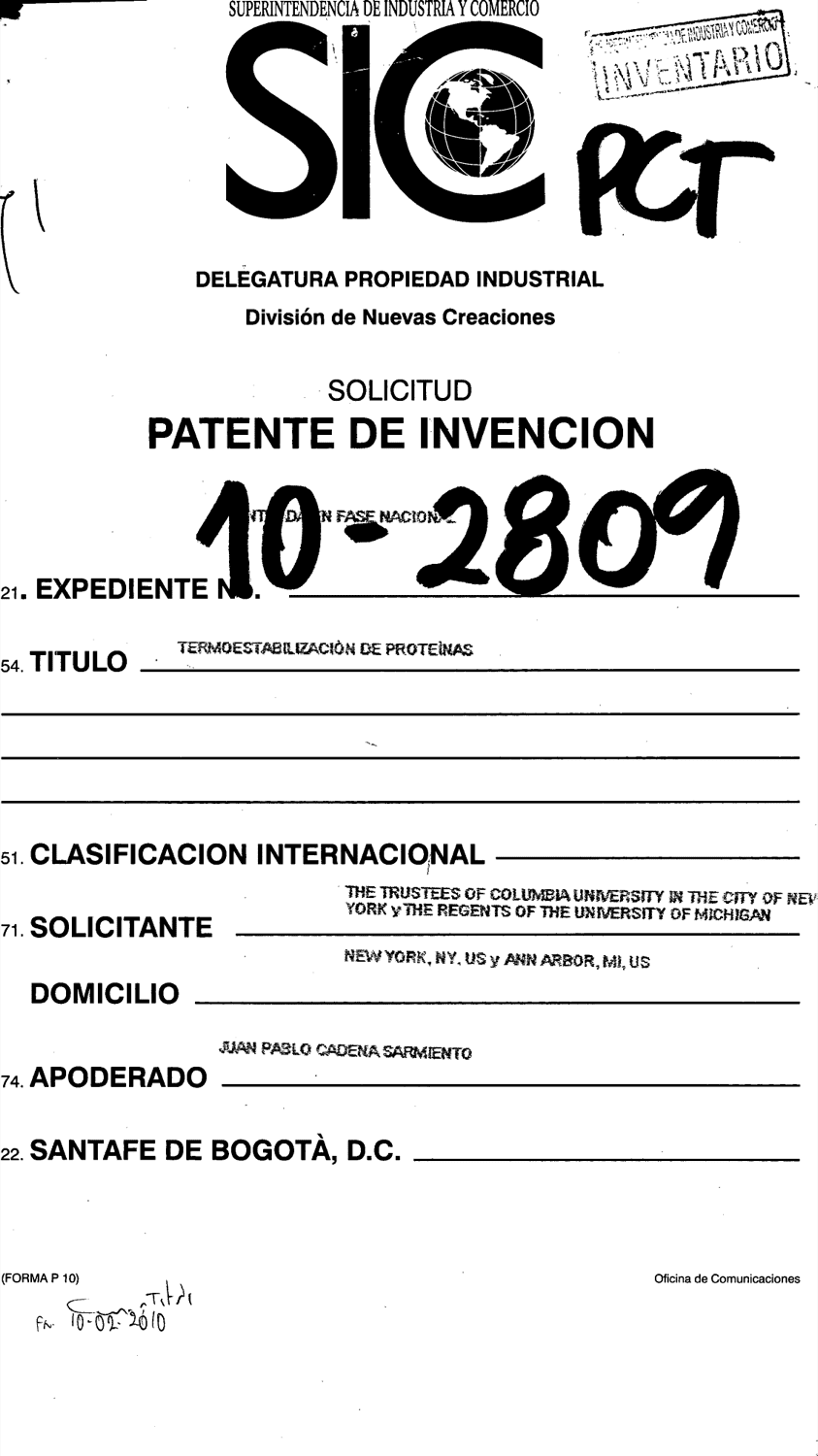 COMPOSICIONES PARA TERMOESTABILIZACIÓN DE COCAÍNA ESTERASA