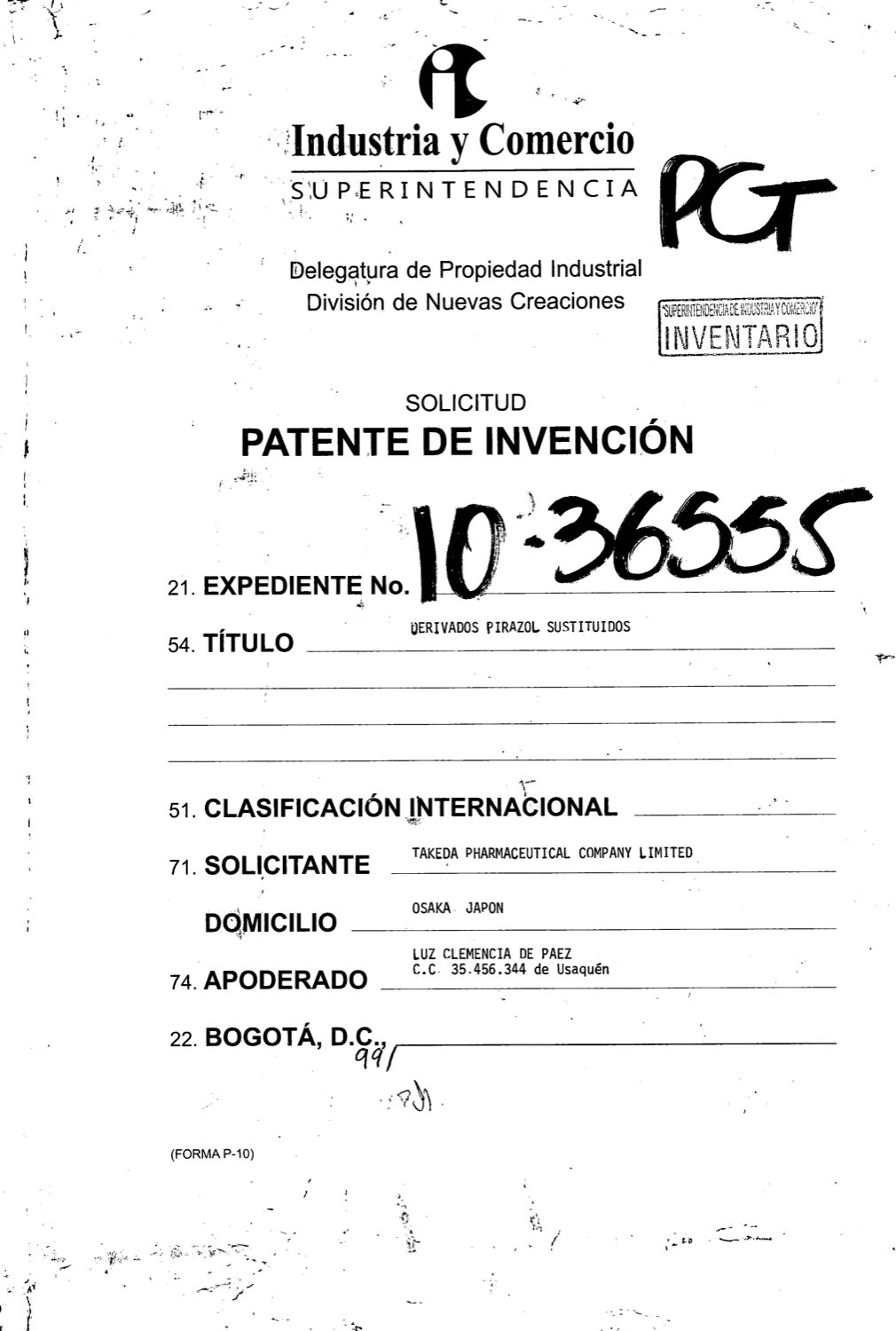 DERIVADOS DE PIRAZOL SUSTITUIDOS