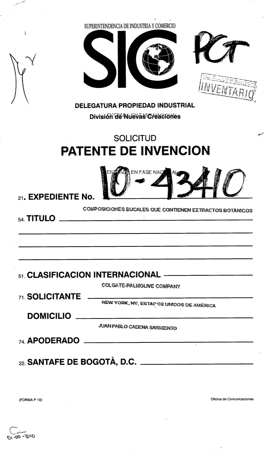 COMPOSICIONES BUCALES QUE CONTIENEN EXTRACTOS BOTANICOS