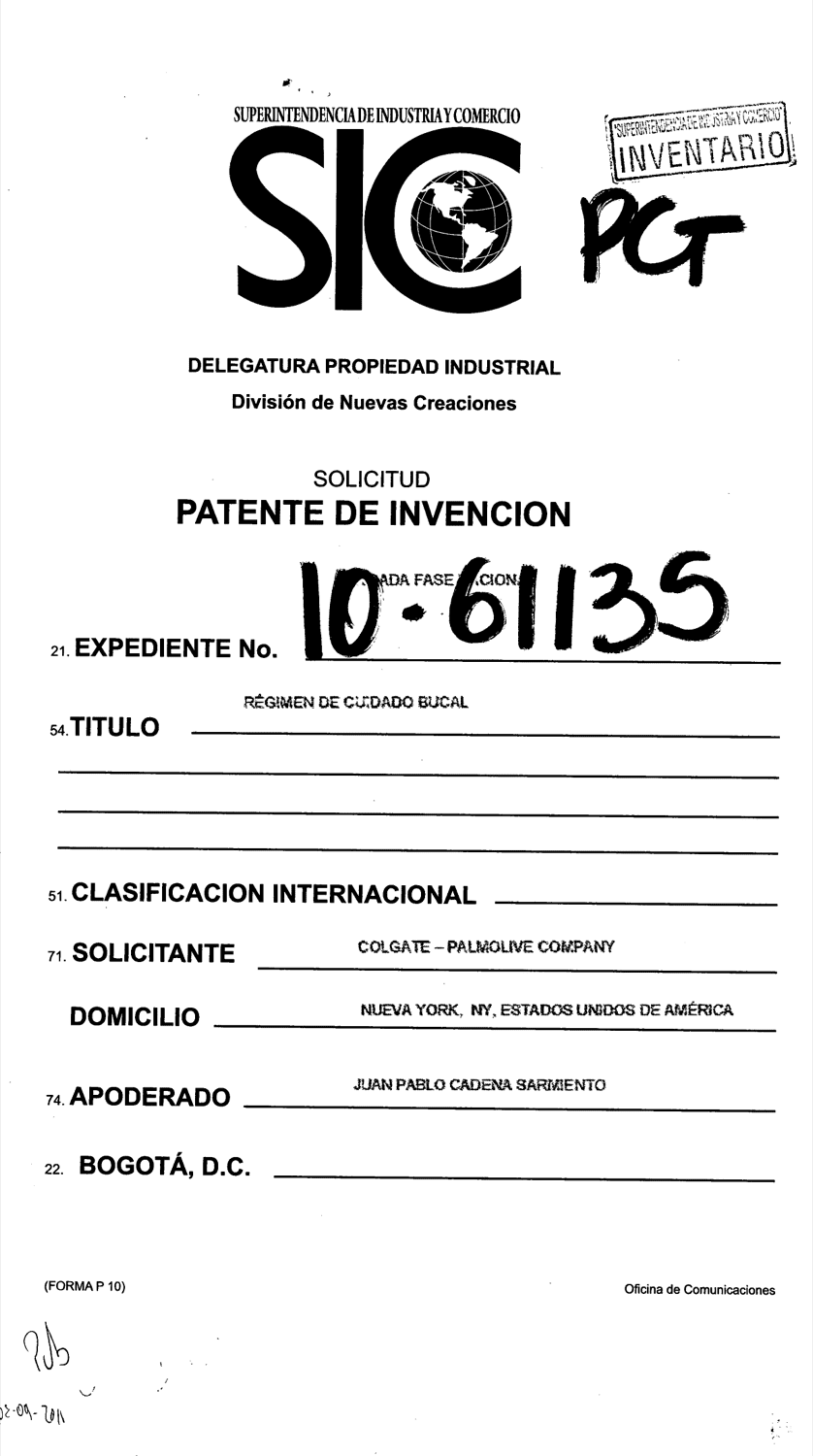 REGIMEN DE CUIDADO BUCAL