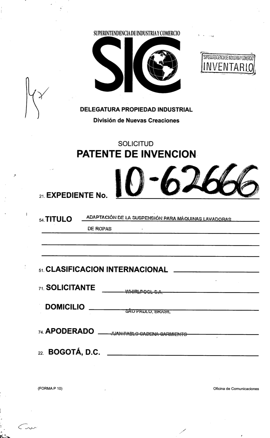 ADAPTACION DE LA SUSPENSION PARA MAQUINAS LAVADORES DE ROPAS