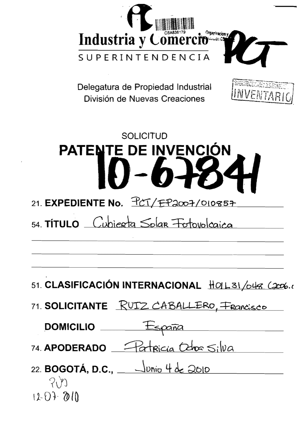 CUBIERTA SOLAR FOTOVOLTAICA