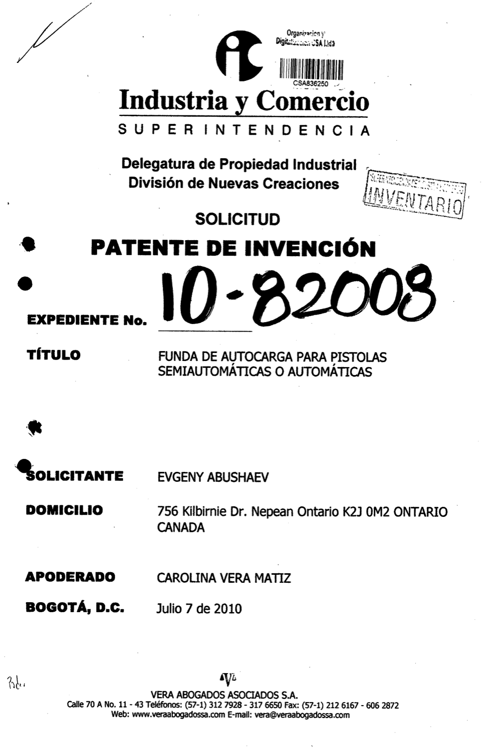 FUNDA DE AUTOCARGA PARA PISTOLAS SEMIAUTOMATICAS O AUTOMATICAS