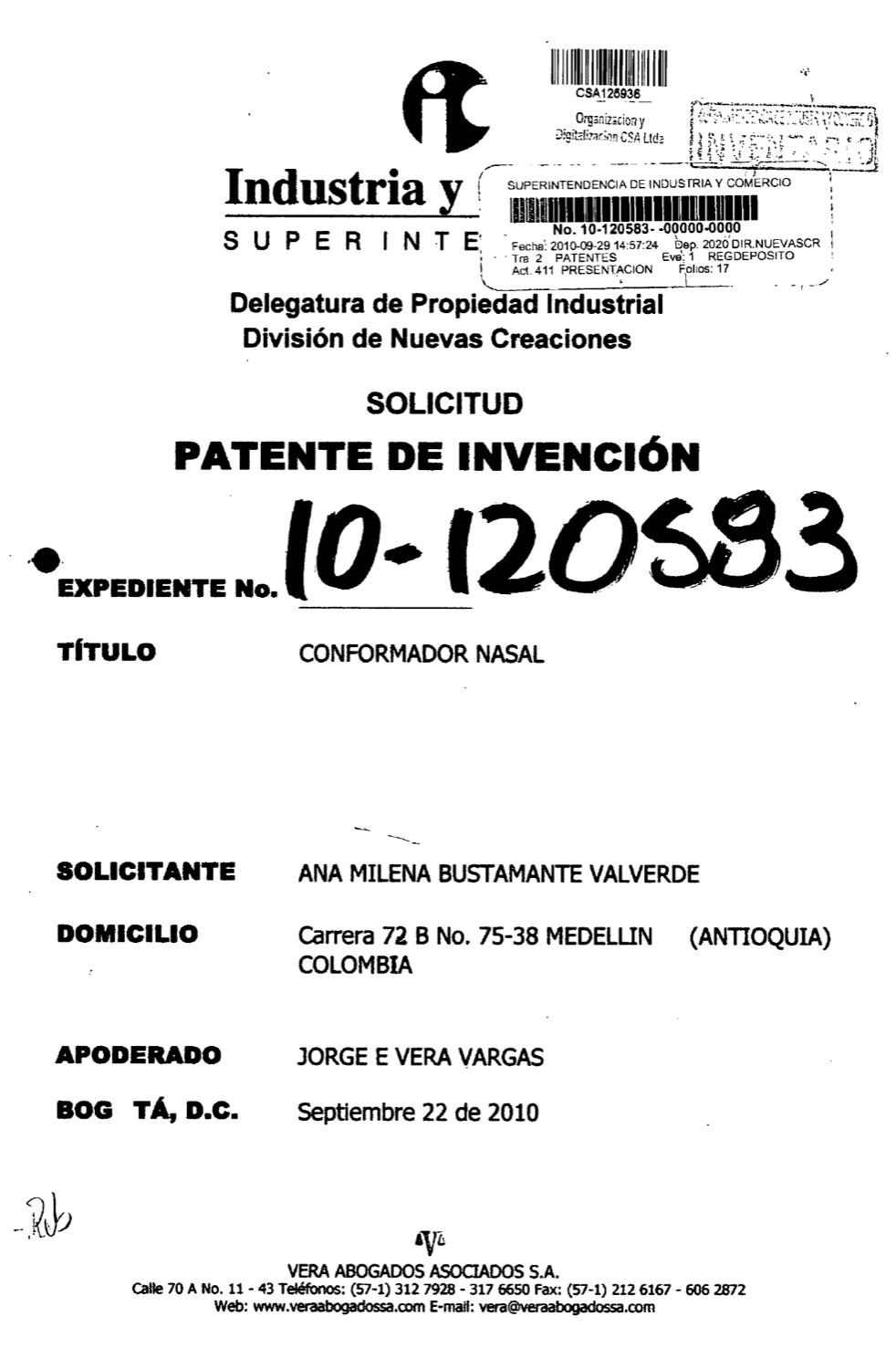 CONFORMADOR NASAL