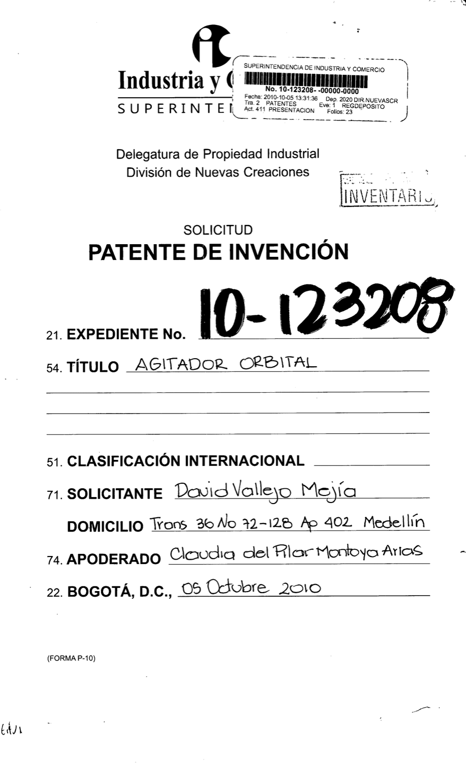 APARATO PARA AGITACIÓN CIRCULAR