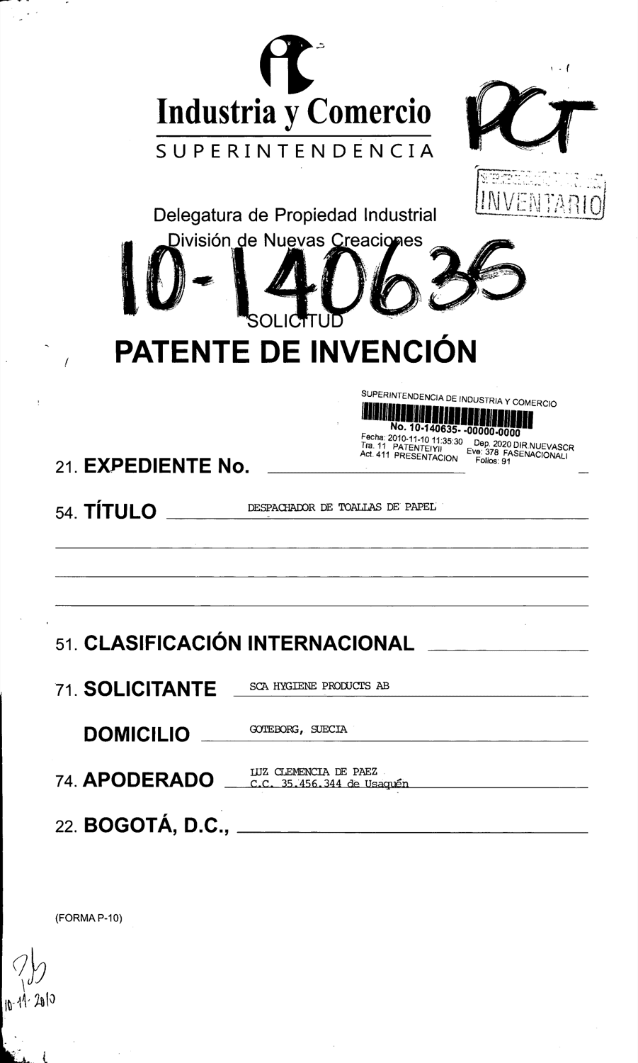 DESPACHADOR DE TOALLLAS DE PAPEL