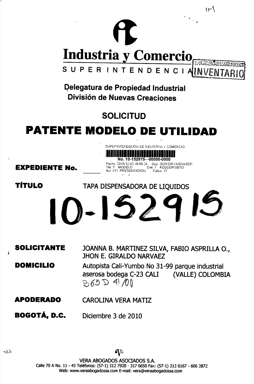 ENSAMBLE DE TAPA DISPENSADORA