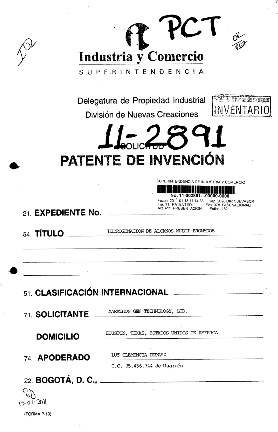HIDROGENACIÓN DE ALCANOS MULTI-BROMADOS