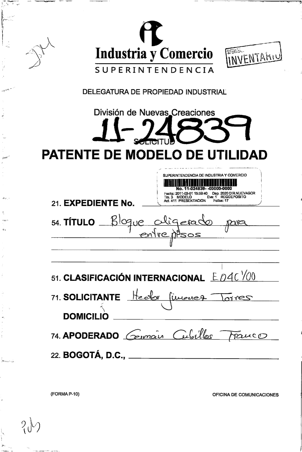 BLOQUE ALIGERADO PARA ENTREPISOS