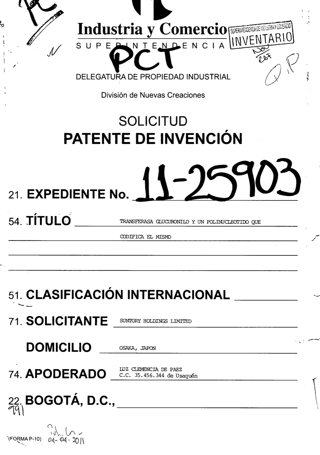 TRANSFERASA GLUCURONILO Y UN POLINUCLEOTIDO QUE CODIFICA EL MISMO