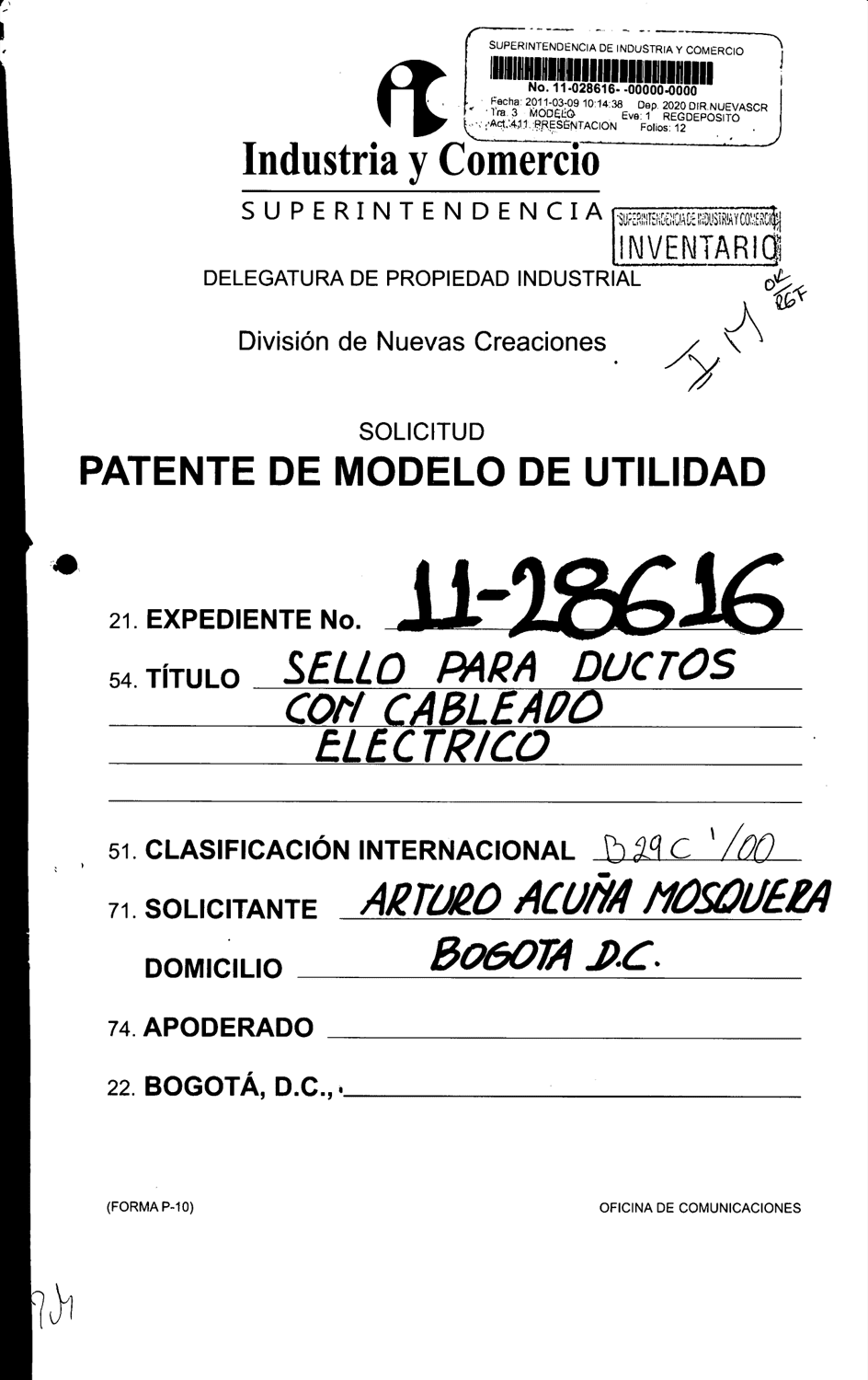 SELLO PARA DUCTOS CON CABLEADO ELÉCTRICO