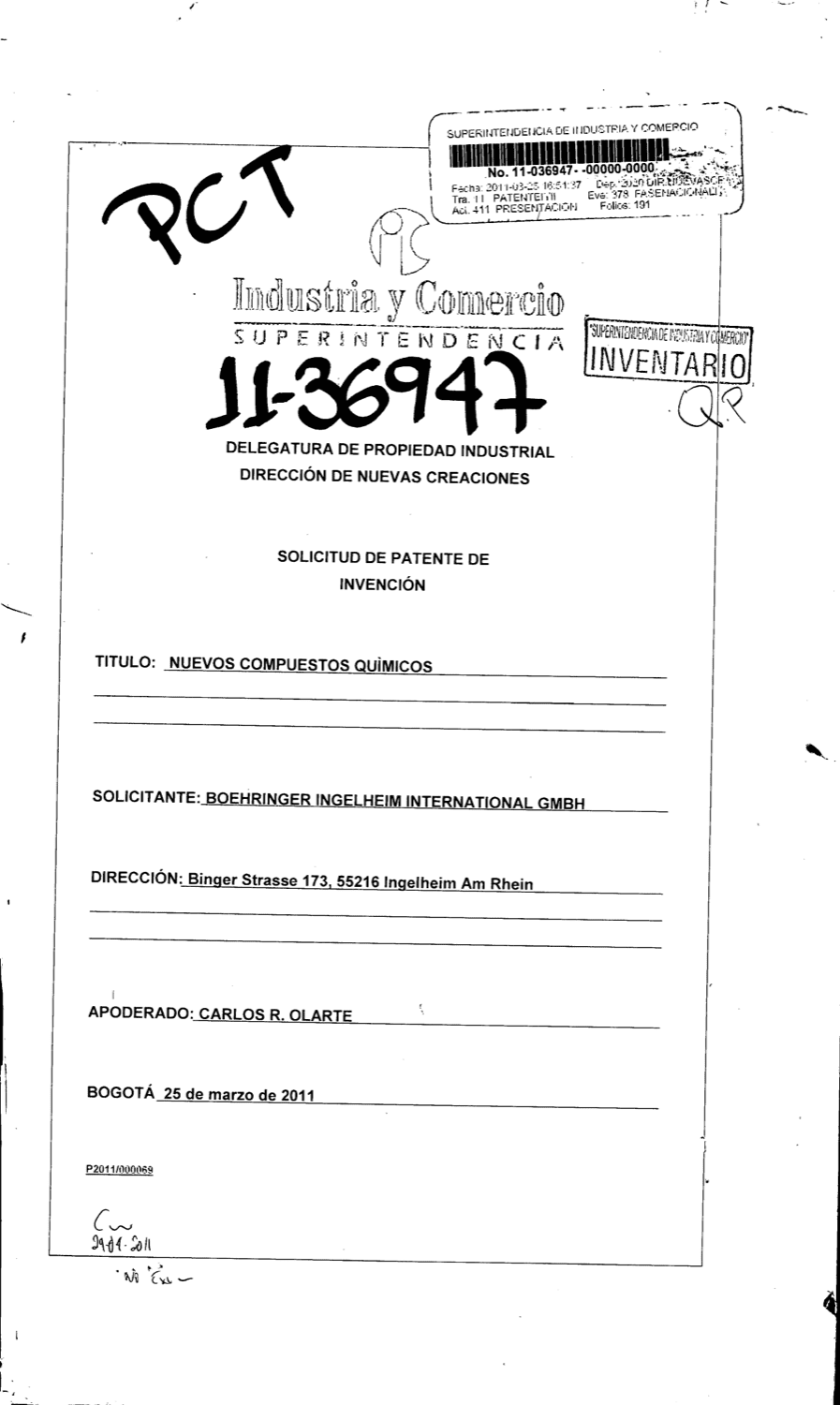 NUEVOS COMPUESTOS QUIMICOS