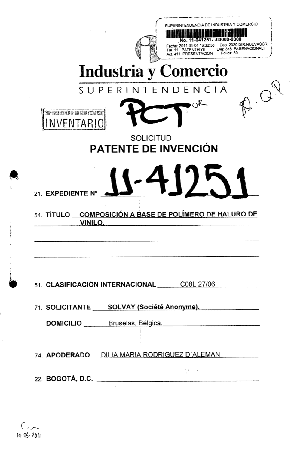 COMPOSICION A BASE DE POLIMERO DE HALURO DE VINILO
