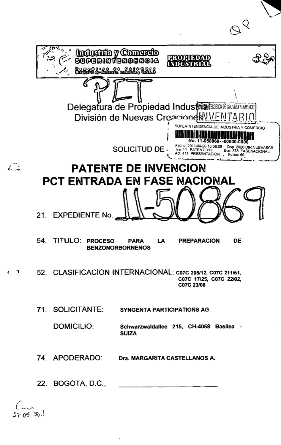 PROCESO PARA LA PREPARACIÓN DE BENZONORBORNENOS