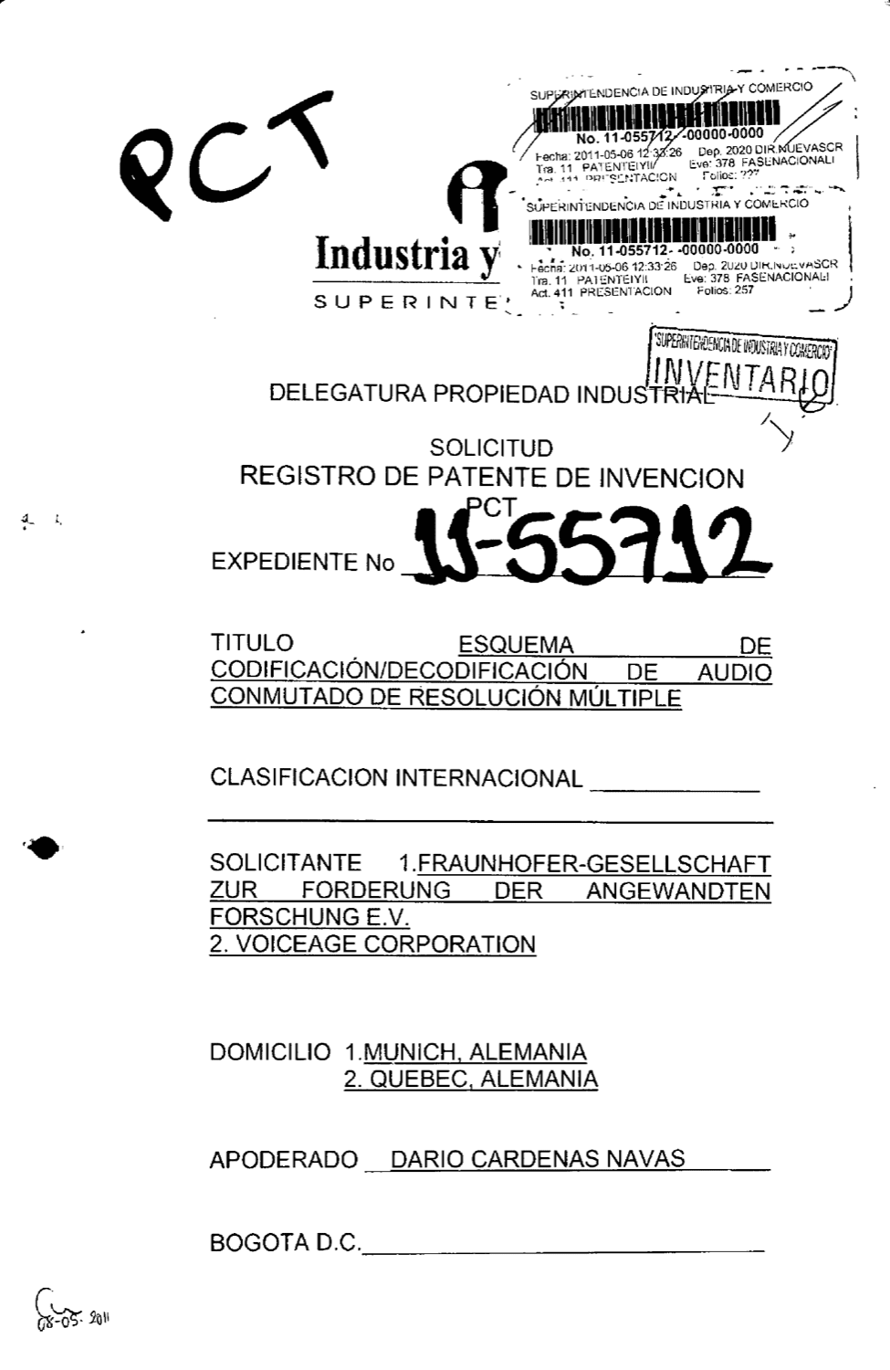 ESQUEMA DE CODIFICACIÓN / DECODIFICACIÓN DE AUDIO CONMUTADO DE RESOLUCIÓN MÚLTIPLE