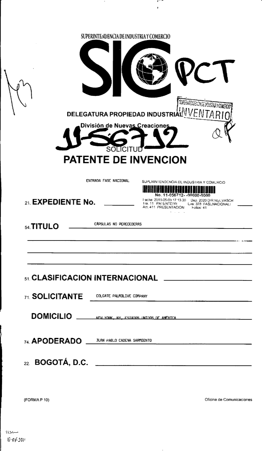 CAPSULAS NO PERECEDERAS