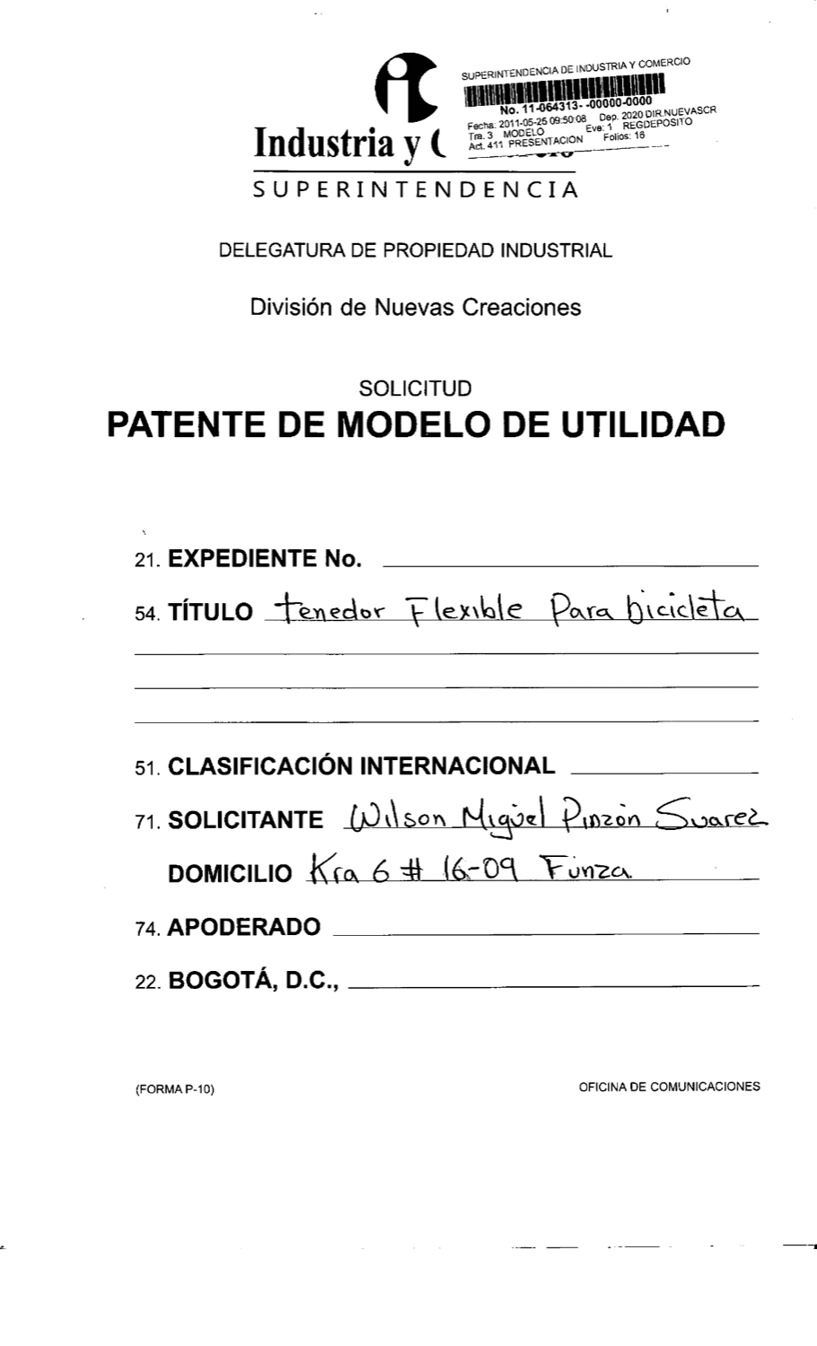 TENEDOR FLEXIBLE PARA BICICLETA