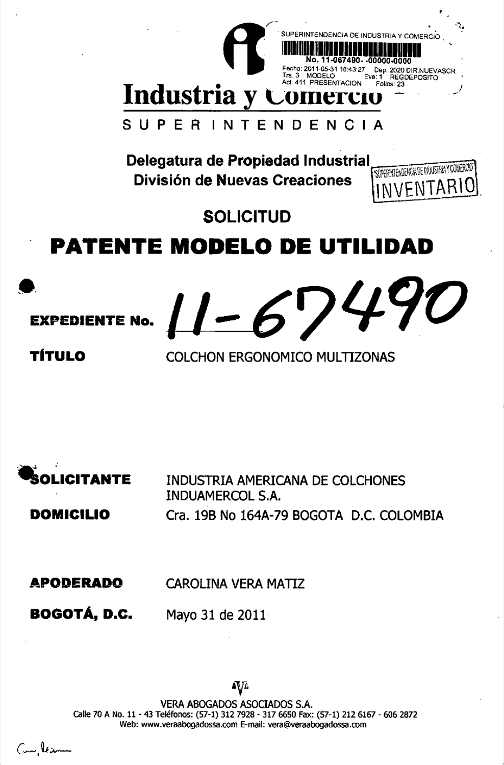 COLCHON ERGONOMICO MULTIZONAS