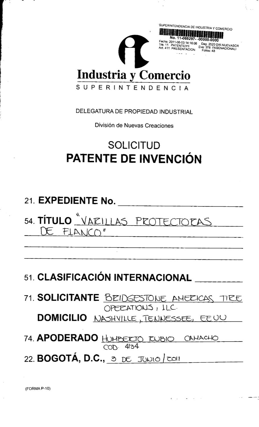 VARILLAS PROTECTORAS DE FLANCO