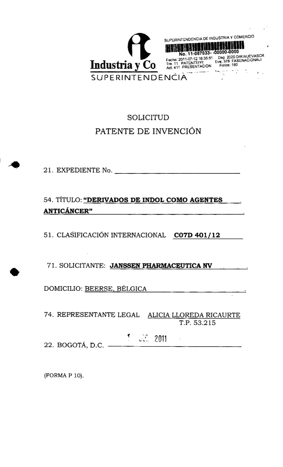 DERIVADOS DE INDOL COMO AGENTES ANTICÁNCER