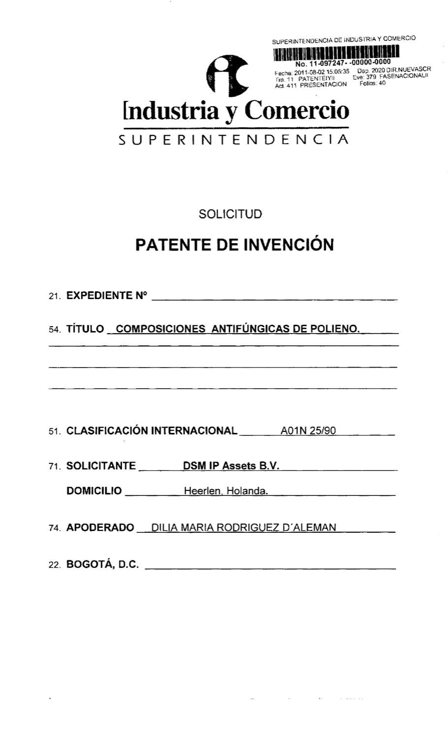COMPOSICIONES ANTIFÚNGICAS DE POLIENO
