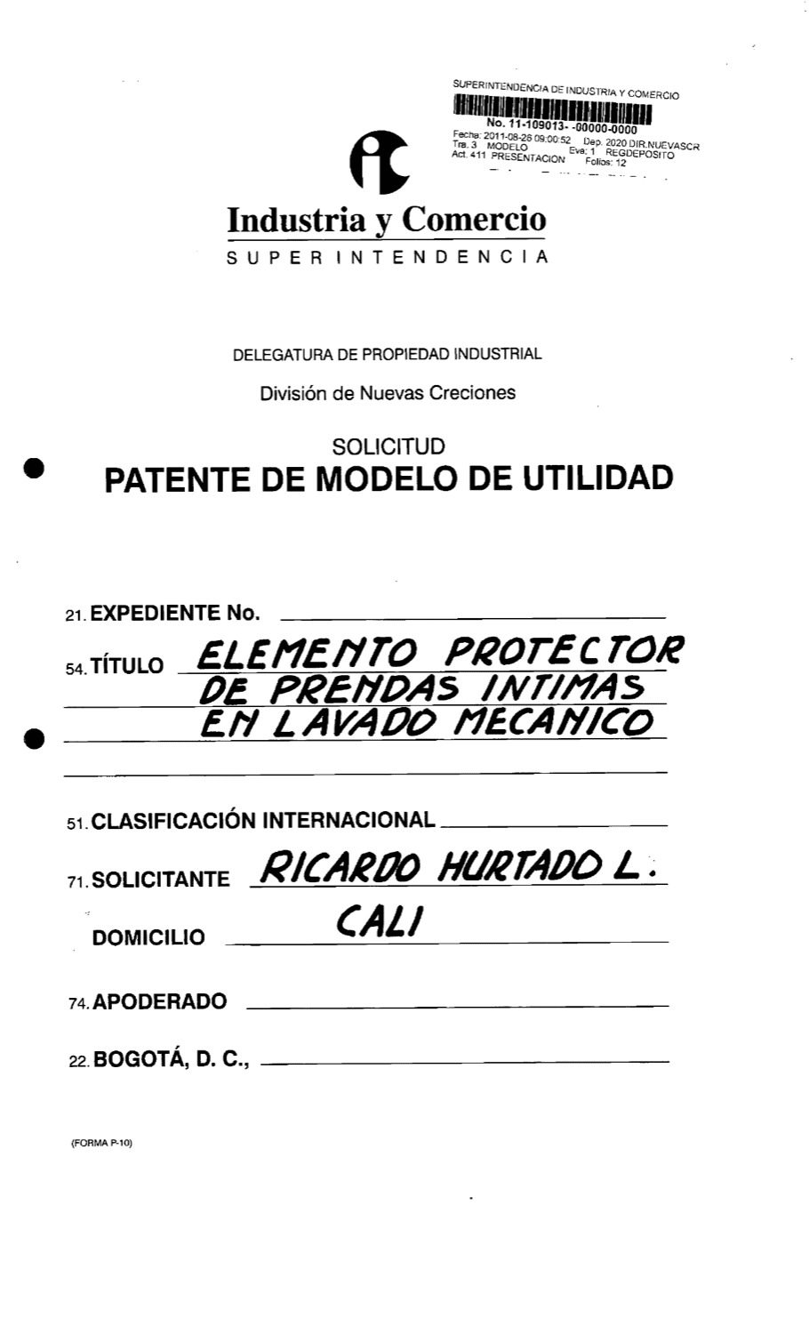 ELEMENTO PROTECTOR DE PRENDAS ÍNTIMAS EN LAVADO MECÁNICO