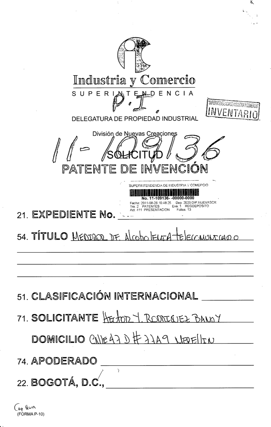 MEDIDOR DE ALCOHOLEMIA TELECOMUNICADO
