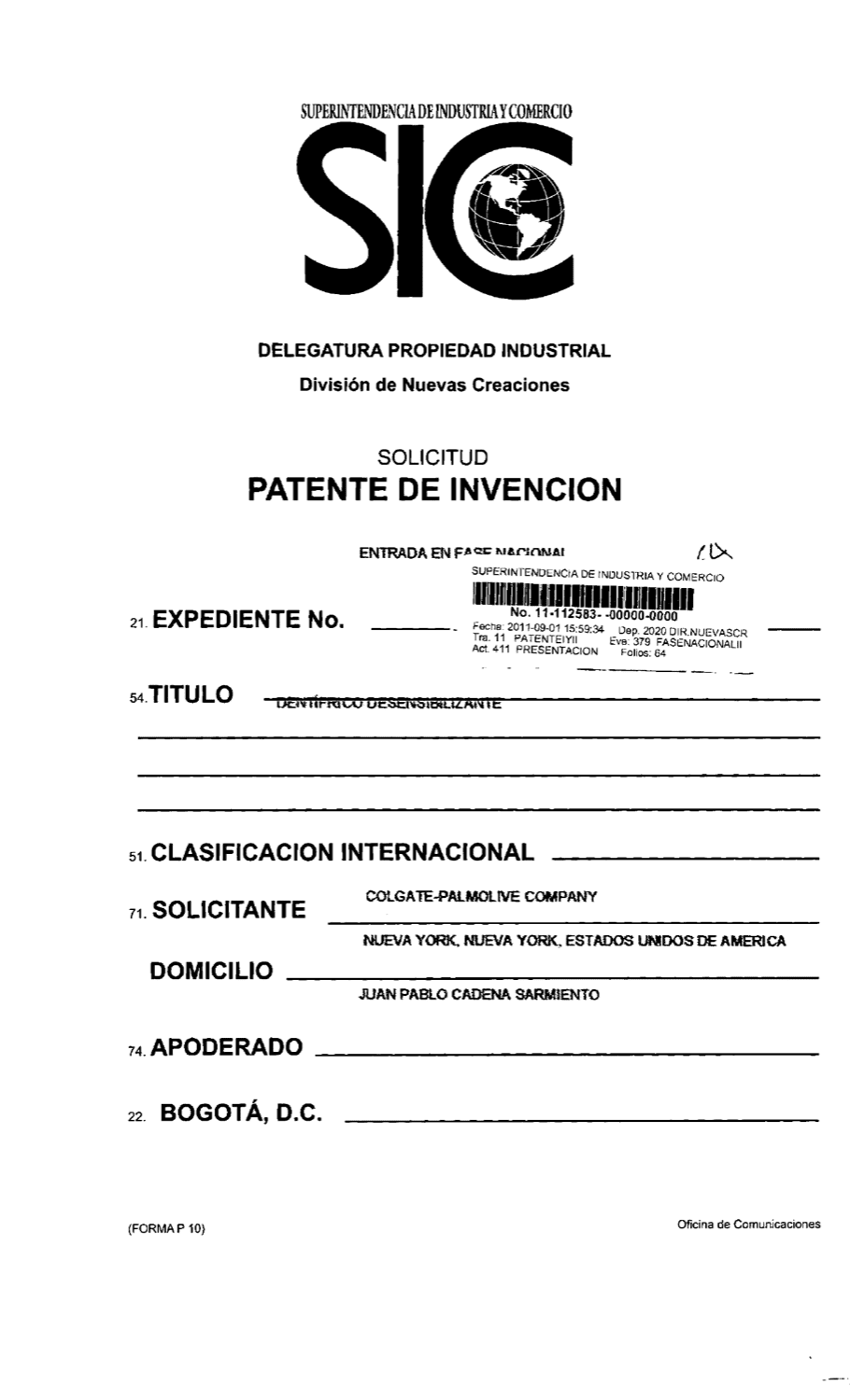 DENTÍFRICO DESENSIBILIZANTE