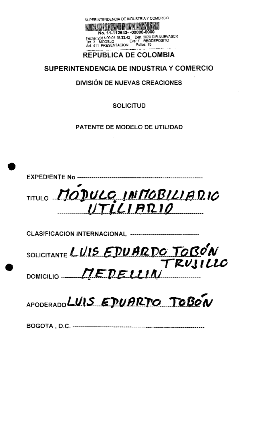 MODULO INMOBILIARIO UTILITARIO