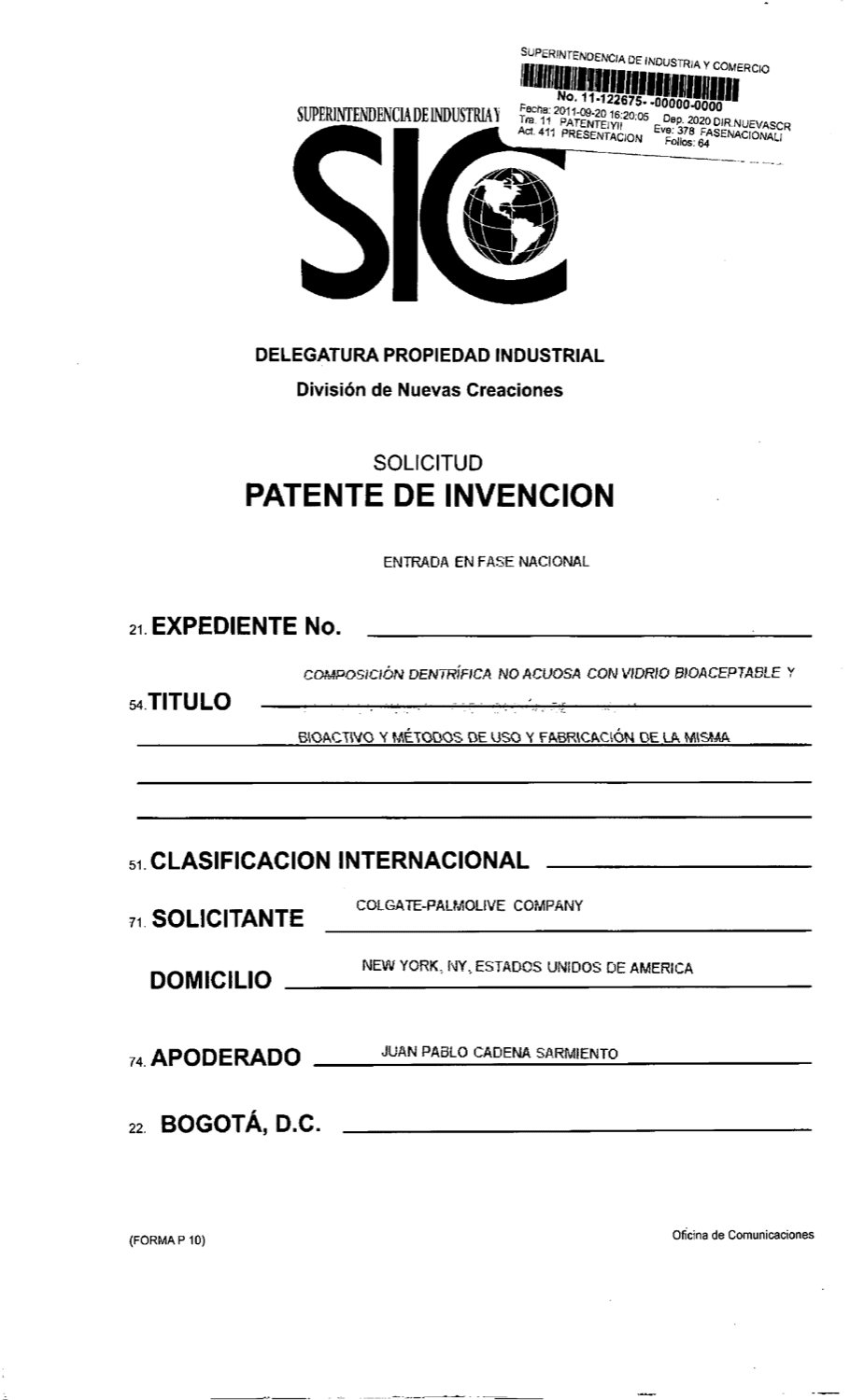 COMPOSICIÓN DENTÍFRICA NO ACUOSA CON VIDRIO BIOACEPTABLE Y BIOACTIVO Y MÉTODOS DE USO Y FABRICACIÓN DE LA MISMA