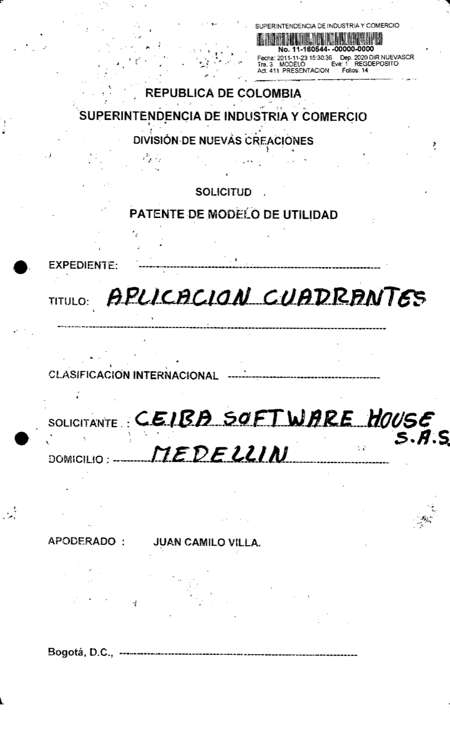 APLICACION CUADRANTES