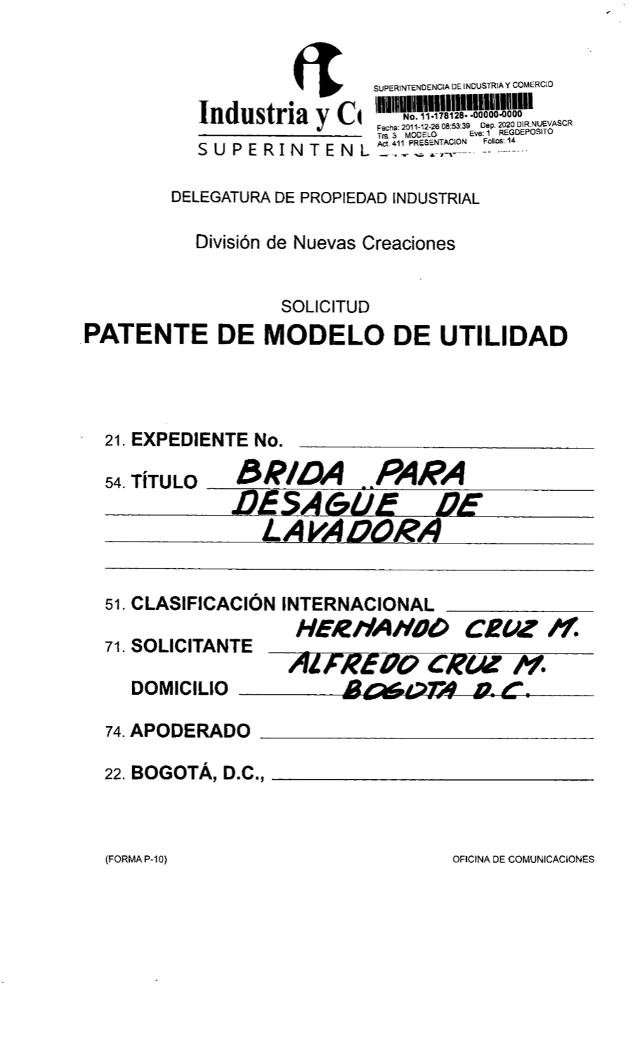 BRIDA PARA DESAGÜE DE LAVADORA
