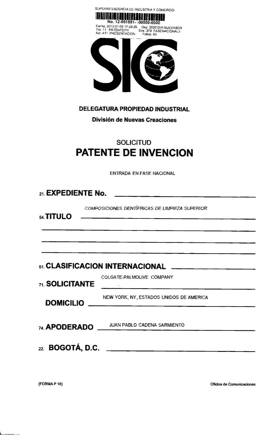 COMPOSICIONES DENTÍFRICAS DE LIMPIEZA SUPERIOR