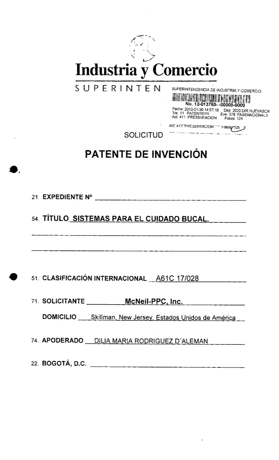 SISTEMAS PARA EL CUIDADO BUCAL