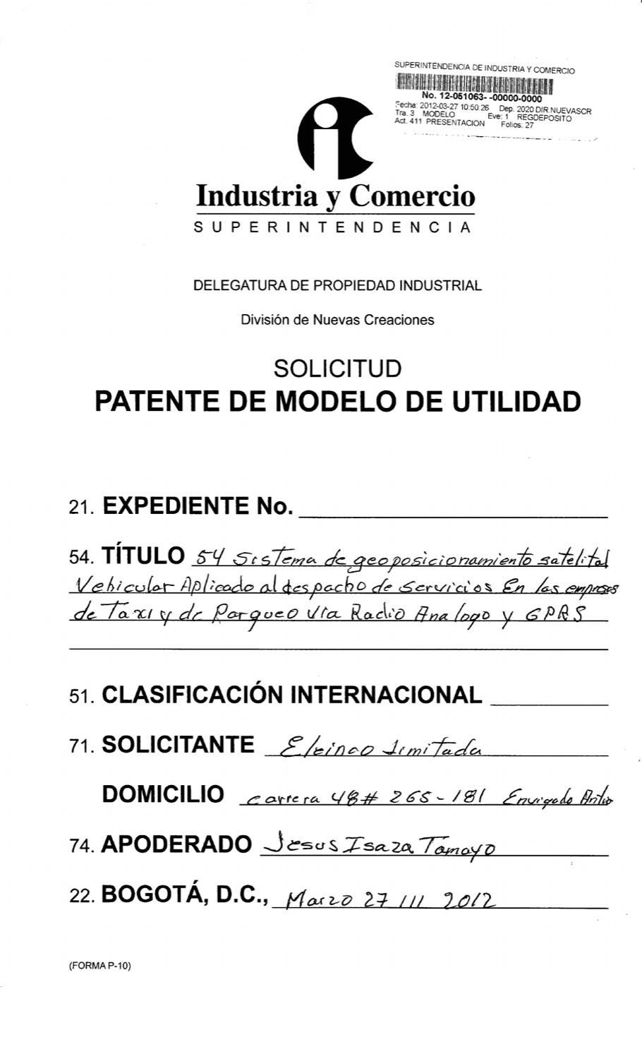 DISPOSITIVO DE GEOPOSICIONAMIENTO SATELITAL VEHICULAR APLICADO AL DESPACHO DE SERVICIOS EN LAS EMPRESAS DE TAXI Y DE PAQUETEO VÍA RADIO ANÁLOGO Y GPRS