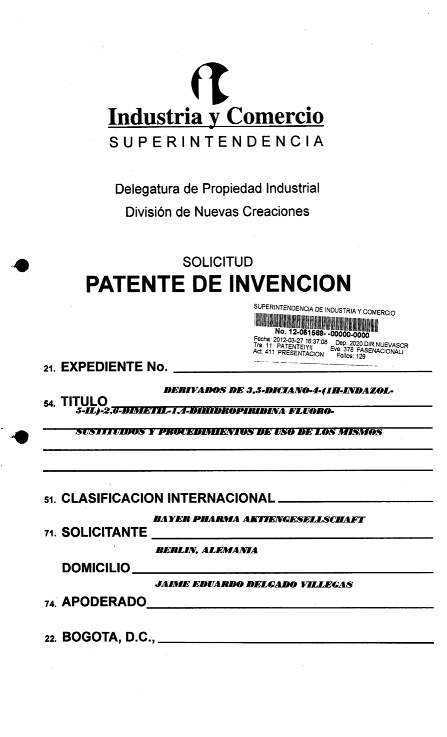 DERIVADOS DE 3,5 DICIANO -4-(1H-INDAZOL-5IL)-2,6-DIMETIL-1,4-DIHIDROPIRIDINA FLUORO-SUSTITUIDOS Y PROCEDIMIENTOS DE USO DE LOS MISMOS