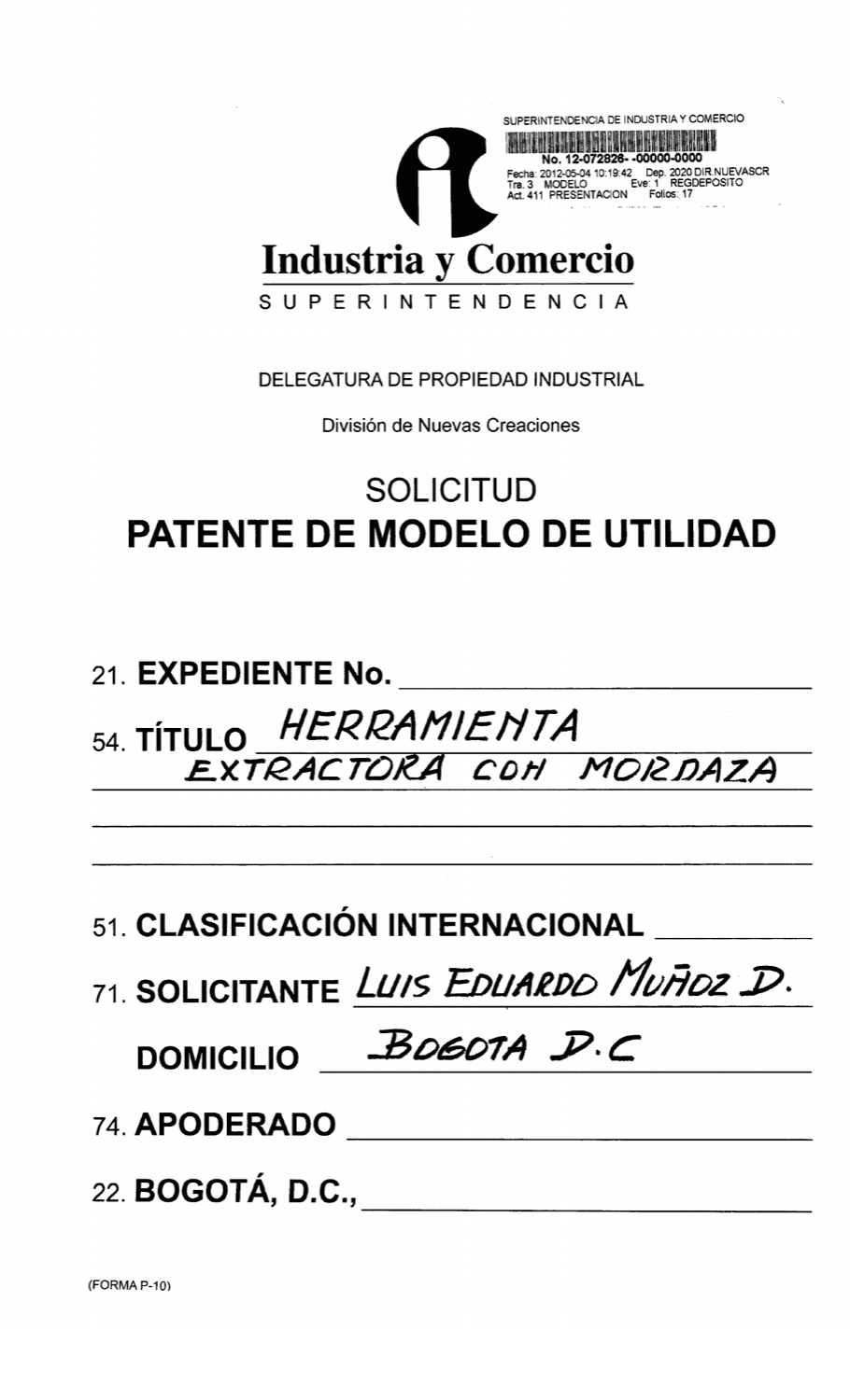 HERRAMIENTA EXTRACTORA CON MORDAZA