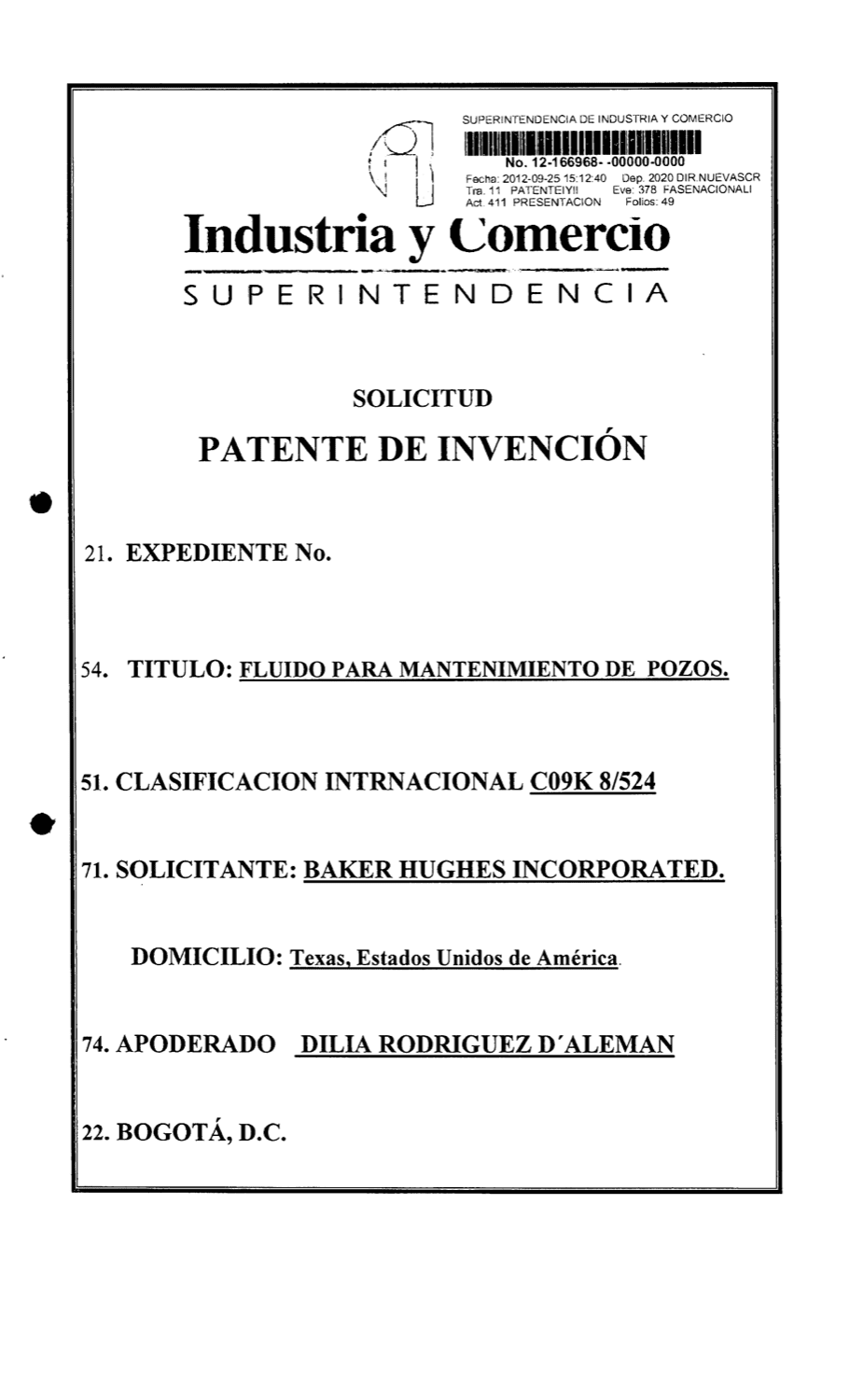 FLUIDO PARA MANTENIMIENTO DE POZOS